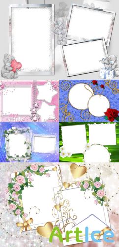 Photo frames for Valentine's Day pack 18