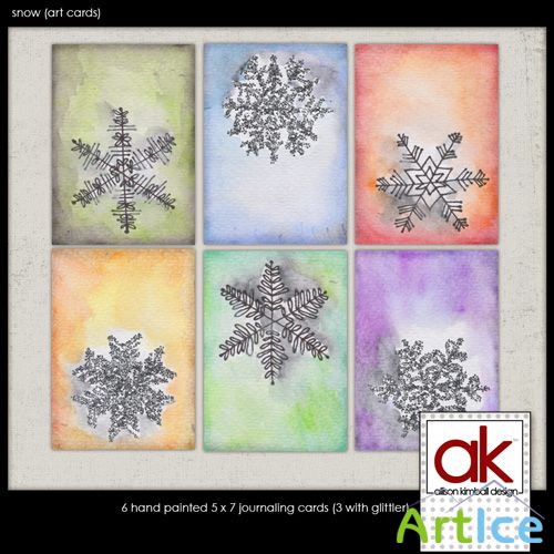 Snow - Art Cards Backgrounds