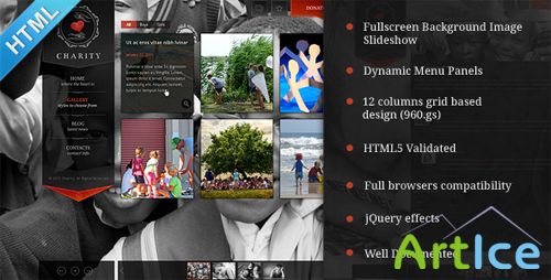 ThemeForest - Charity Fullscreen Slider BG HTML5 Template