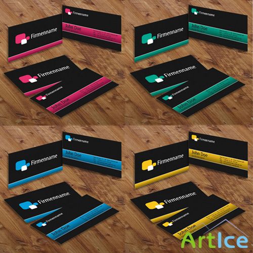 Business Cards in 4 colors