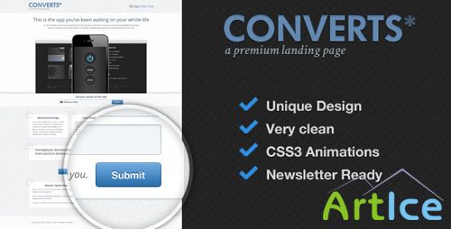 ThemeForest - mfx - Converts Landing Page - Rip