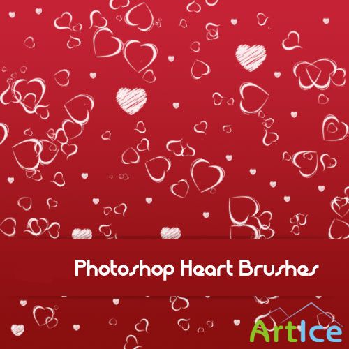 Heart Brushes Set for Photoshop