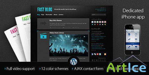 ThemeForest - Fast Blog theme 1.5 For Wordpress