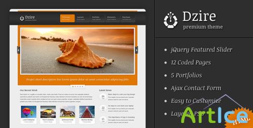 ThemeForest - Dzire - Business & Portfolio HTML/CSS Theme - RiP