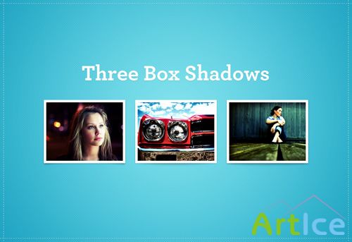Three Box Shadows for Photoshop
