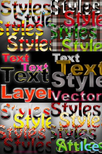 Photoshop Text Layer Styles Pack 23