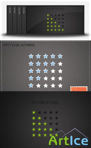 Rating Stars Psd for Photoshop