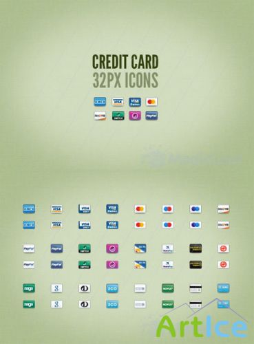 Credit Card 32px Icons - MediaLoot