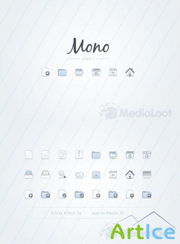 Mono Icons - Part 1 - MediaLoot