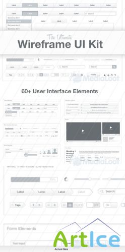 The Ultimate Wireframe UI Kit - MediaLoot