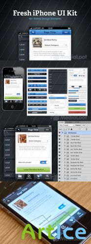 Fresh iPhone UI Kit - MediaLoot