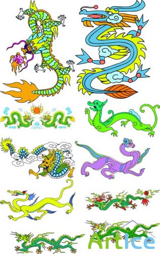Collection Dragons Psd for Photoshop