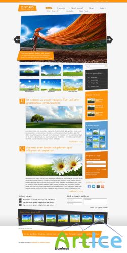 JoomFreak - Texturia - Template For J1.5 & J1.7