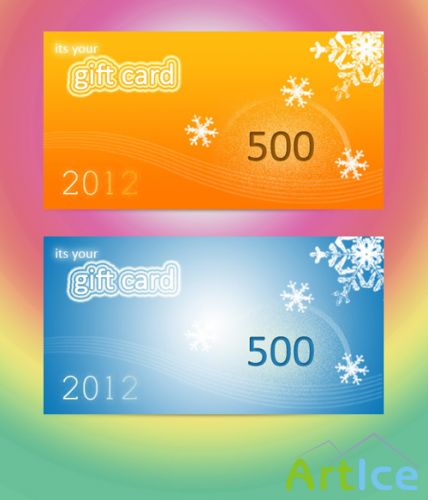 2012 Gift Card Set for Photoshop