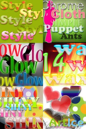 Photoshop Text Layer Styles Pack 24