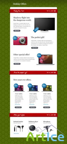 Holiday Offers Newsletter for Photoshop
