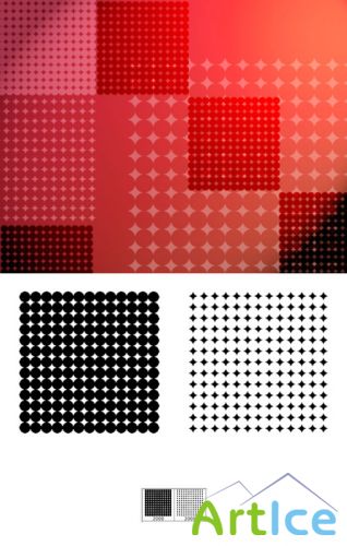 Dotted Square Brushes Set for Photoshop