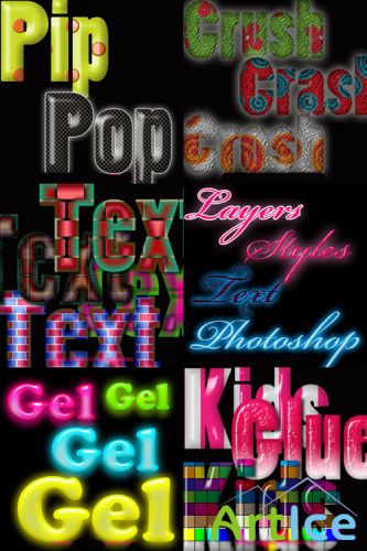 Photoshop Text Layer Styles Pack 26