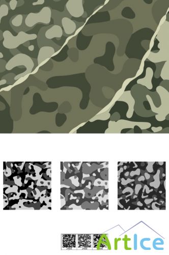 Camouflage Brushes Set for Photoshop