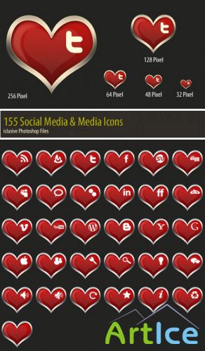 Valentine Social Icons