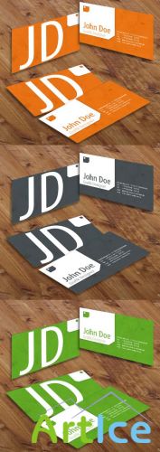 Colored Grunge Business Cards