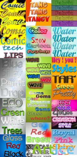 New Photoshop Text Layer Styles Pack 29