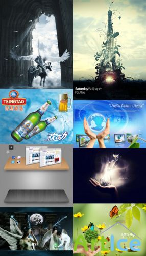 New PSD Source Collection for Photoshop 2012 pack 14