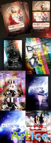 New Collection Party Flyer Template 2012 PSD Pack 3