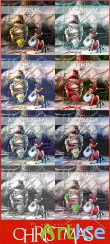 New Christmas Photoshop actions