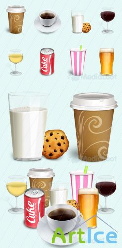 Drinks Detailed Icon Pack - MediaLoot