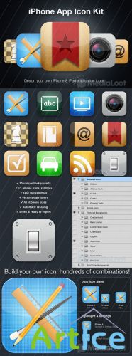 Free iPhone App Icon Kit - MediaLoot