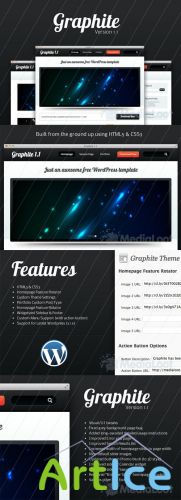 Graphite Wordpress Template 1.1 - MediaLoot