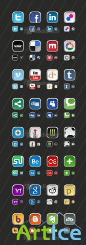 30+ New Social Media Icons - MediaLoot