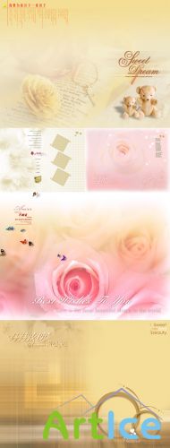 Delicate warm backgrounds psd for Photoshop