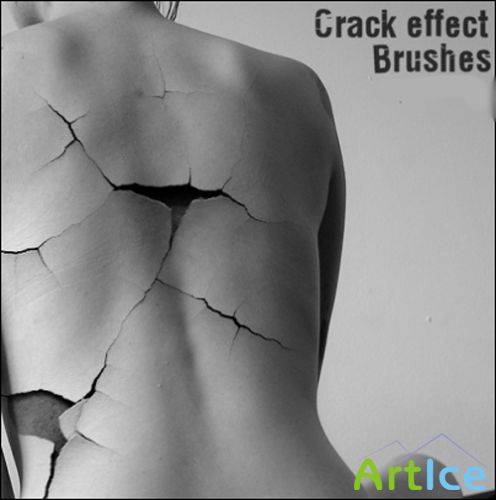 Crack Effect Brushes Set for Photoshop