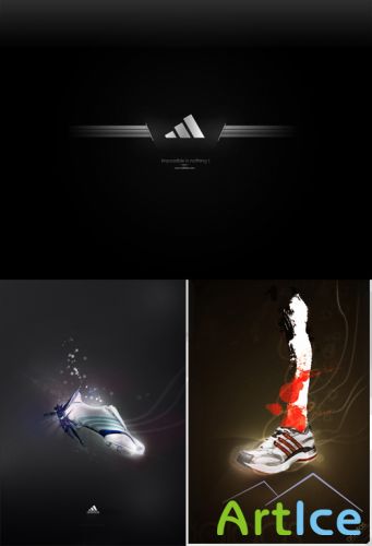 Adidas Light Logo Psd for Photoshop