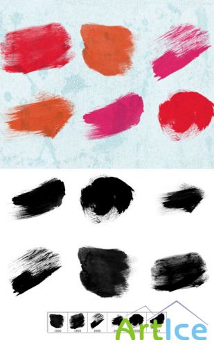 Big Paint Dabs Brushes Set for Photoshop