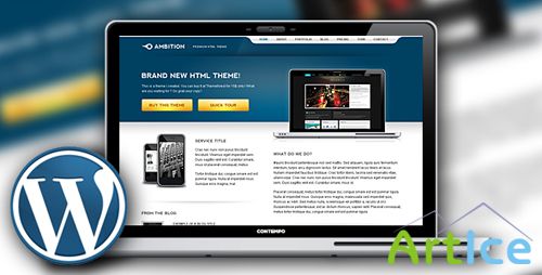 ThemeForest - Ambition Wordpress Edition - 9 colors + HTML - Original