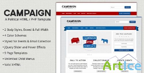 ThemeForest - Campaign - Political HTML Template - RIP