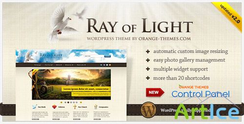 Ray Of Light v2.0.3 - ThemeForest WordPress Theme For Religious Movements (reuploaded)