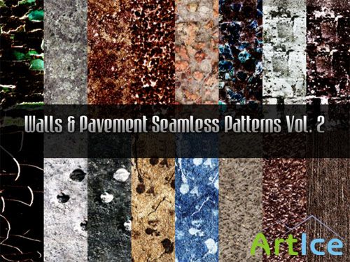 Walls and Pavement Seamless Patterns Vol.2