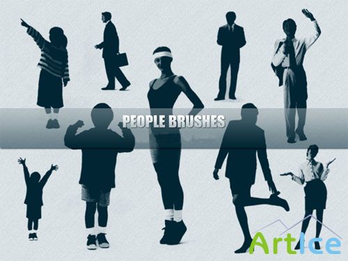 People Brushes for Photoshop
