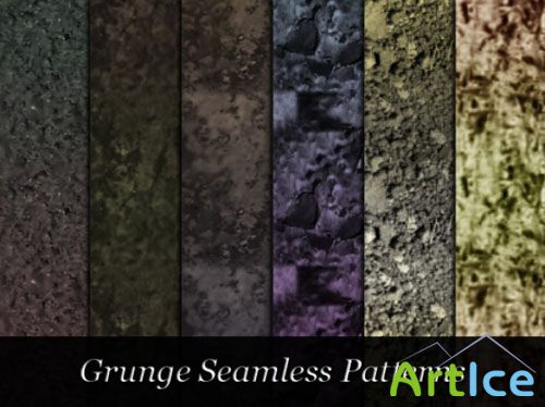 Dark Grunge Seamless Patterns for Photoshop