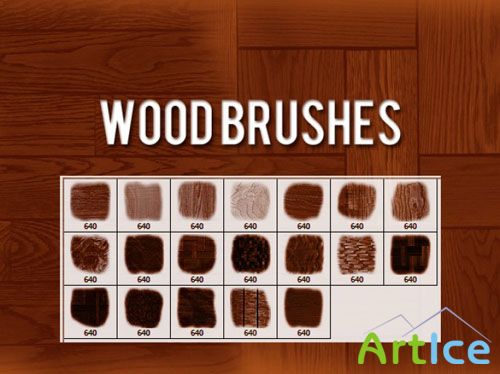 Wood Brushes for Photoshop