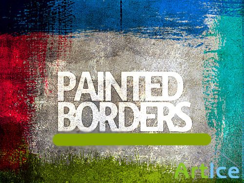 Paint Borders Brushes Set for Photoshop