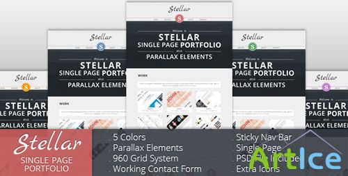 ThemeForest - Stellar - Single Page Portfolio with Parallax - Rip