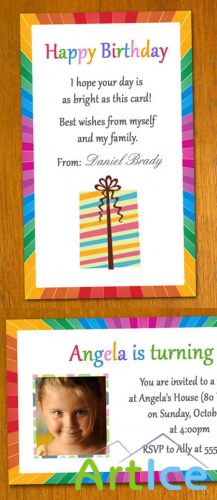 Birthday Card and Invitation Template