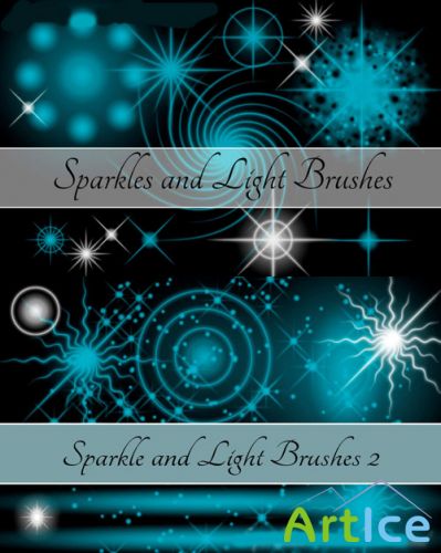Sparkle and Light Brushes Set for Photoshop
