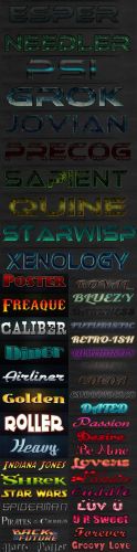 New Collection Text Photoshop Styles