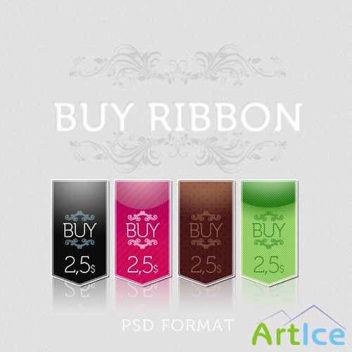 Buy Ribbon psd for Photoshop